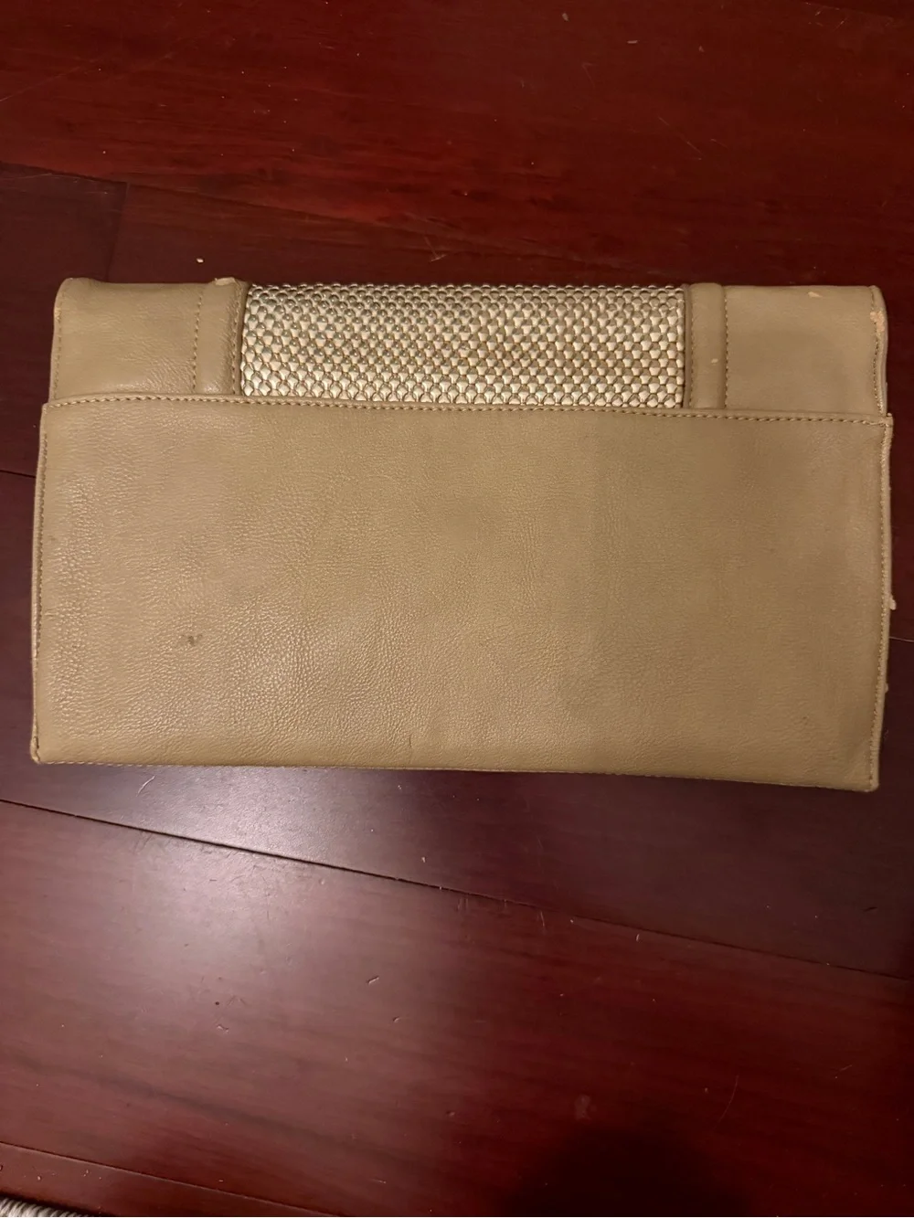 Metallic Gold Woven Clutch - Women Bags